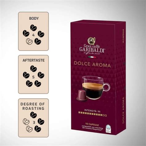 NESPRESSO Coffee Capsules GRAN CAFFE GARIBALDI Dolce Aroma 10 Pcs