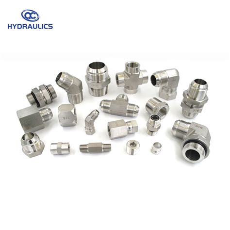 Stainless Steel Hydraulic Hose Fitting Connector Bsp NPT Orfs Unf