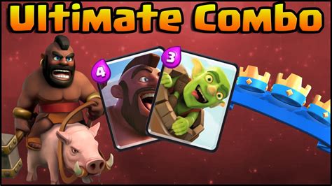 Clash Royale Ultimate Combo Hog Rider Goblin Barrel Deck And