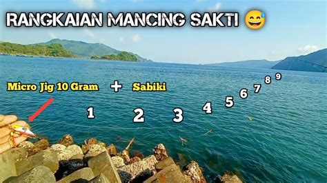 Tes 9 Rangkaian Sabiki Pemberat Micro Jig 10 Gr Untuk Casting Di