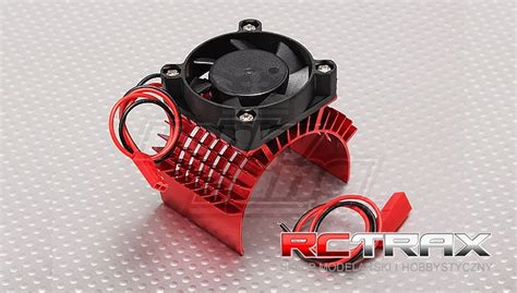 Hk Radiator Z Wentylatorem Na Silnik Mm Red Alu Sklep Rctrax