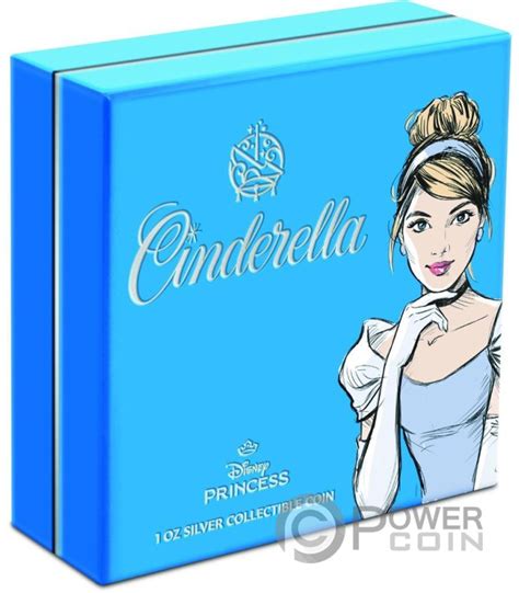 CINDERELLA Disney Princess 1 Oz Silber Münze 2 Niue 2024