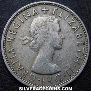 Elizabeth Ii British Shillings Florin Silver Age Coins