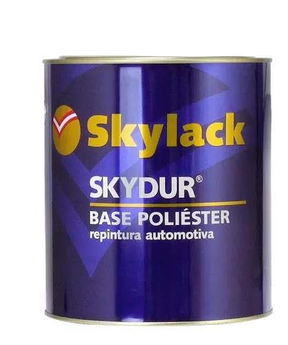 Tinta Poliéster Preto Vulcano Lisa Ft99 Skylack 900ml