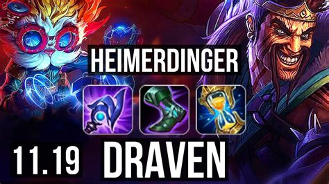 HEIMERDINGER Amumu Vs DRAVEN Sylas ADC 8 0 9 Rank 7 Heimer