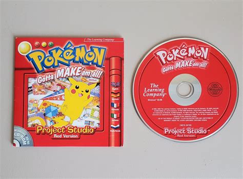 Cd Rom Pc Pokémon Gotta Makeem All Red Version Project Studio Jeux