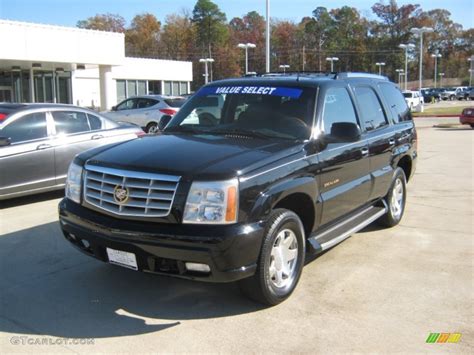 2002 Sable Black Cadillac Escalade Awd 57610471 Car