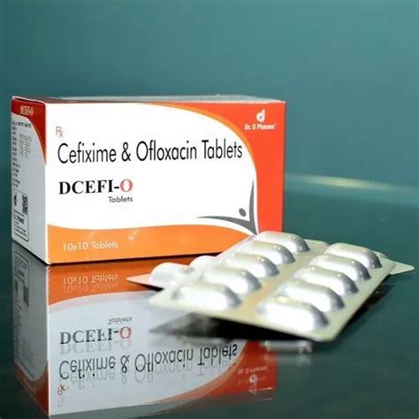 Decefi O Cefixime With Ofloxacin Tablets Packaging Type Alu Alu At Rs