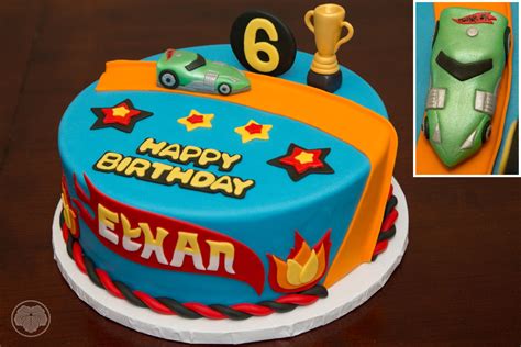 Hot Wheels Birthday Cake With Handmade Favorite Toy Car