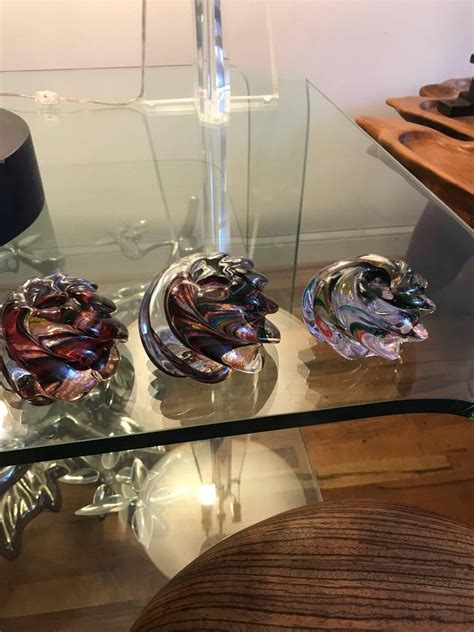 Three Murano Glass Votive Candle Holders At 1stdibs