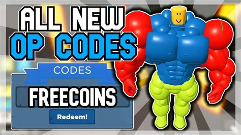 All New Secret Op Codes 💪 Roblox Mega Noob Simulator Codes 💪 Youtube