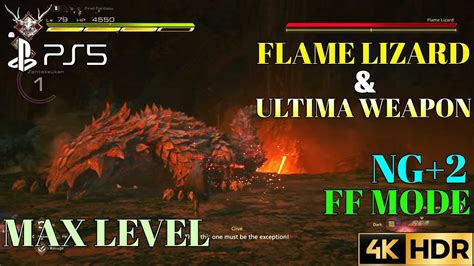 Ff Max Level Ff Ultima Weapon Ff Flame Lizard Boss Fight