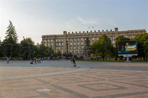 View Of The Cathedral Square In The Center Of Belgorod Editorial Image