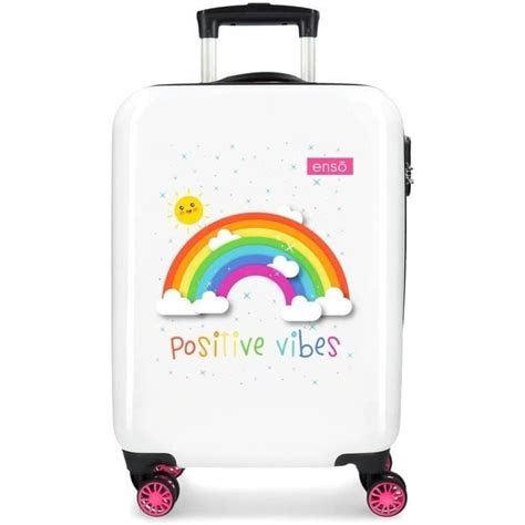 Enso Arcoiris Positive Vives Valise Trolley Cabine Blanc X X Cms