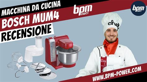 Bosch Mum Una Macchina Da Cucina Piena Di Accessori Youtube