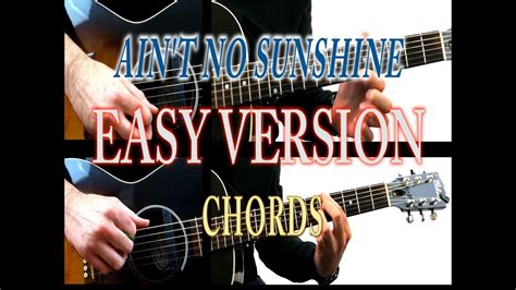 Ain T No Sunshine Bill Withers Guitar Duo Tutorial Easy Chords