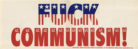 Fuck Communism Anti Censorship Poster From The Magazine The Realist 1963 R PropagandaPosters