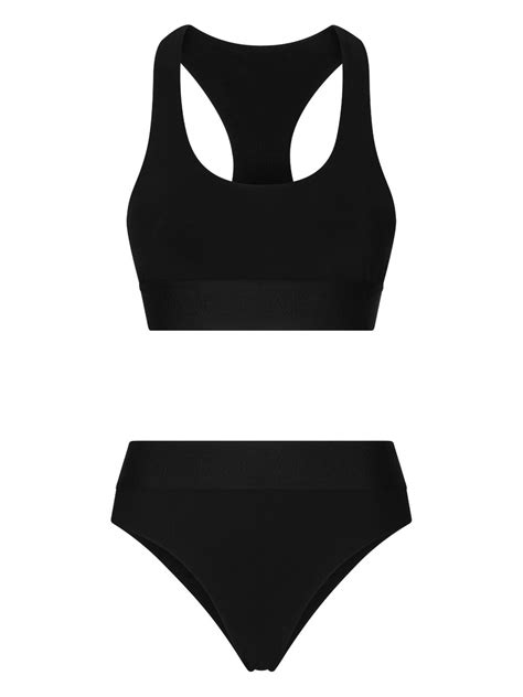 Dolce Gabbana Stretch Design Bikini Set Farfetch