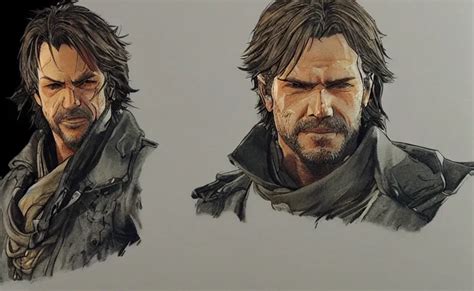 Yoji Shinkawa Drawing Of Arthur Morgan Stable Diffusion