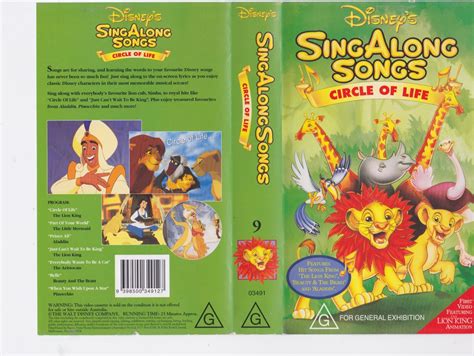 Disney Sing Along Songs The Lion King Circle Of Life Vhs 1994 Neu Images And Photos Finder