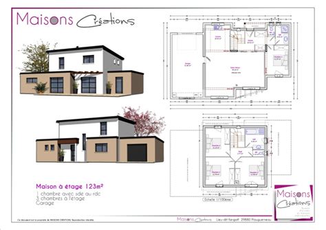 Plan De Maison Chambres A Etage Id Es De Travaux