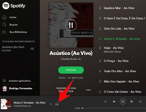 Spotify como ativar pop up para controlar músicas no computador