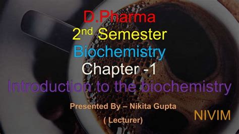 Biochemistry Chapter 1 Introduction To Biochemistry Ppt