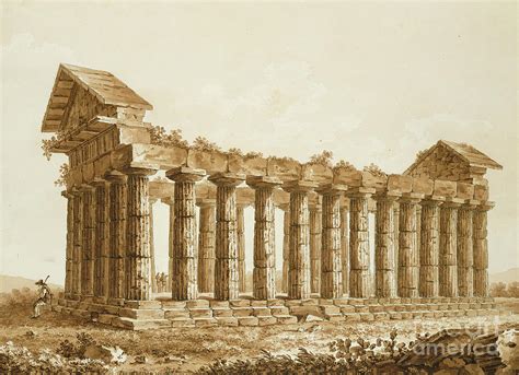 The Temple Of Concord At Agrigentum Painting By Franz Kaisermaan Fine