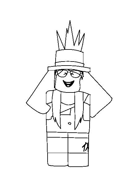 Aesthetic Roblox Coloring Pages