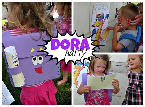 Dora Party Complete With Backpack Pin The Tail On Swiper Map And More
