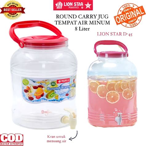 Jual Bisa Cod Promo Dispenser Air Minum Round Carry Jug Lion Star