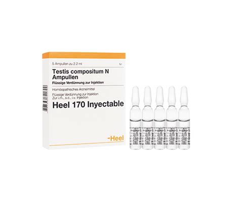 Testis CompositumAmpolla Heel Alpha Homeopáticos