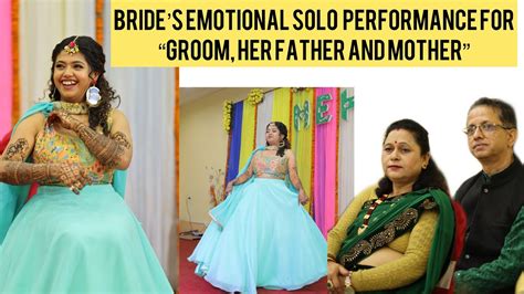 Brides Solo Emotional Dance Performance For Groom Her Father And