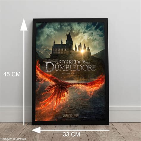 Quadro Animais Fantásticos Os Segredos De Dumbledore Moldura