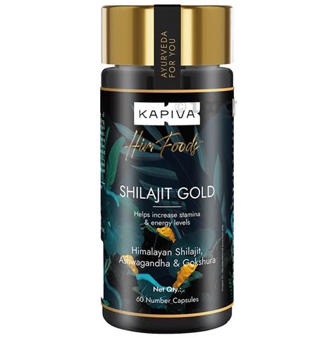 Kapiva Shilajit Gold Capsules With Safed Musli Gokshura Ashwagandha