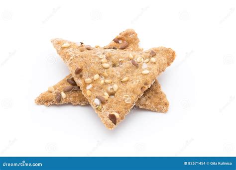 Toasted Pita Bread Chips With Herbal Seasoning Stock Photo Image Of