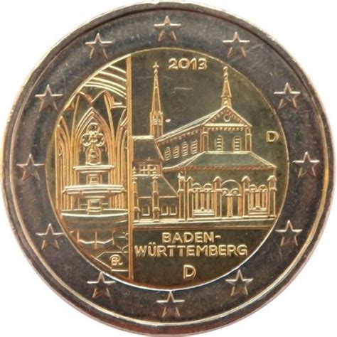 2 euro commémorative Allemagne 2013 D Bade Wurtemberg Elysées