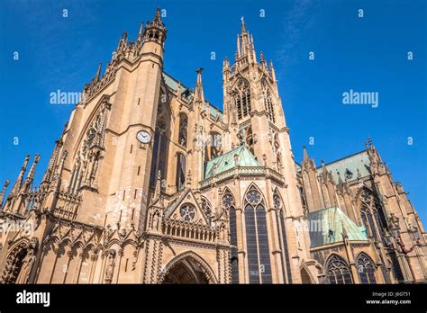 Metz Cathedral France Stock Photo Alamy