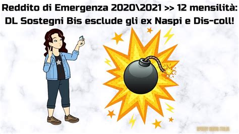 Reddito Di Emergenza Mensilit Dl Sostegni Bis Esclude