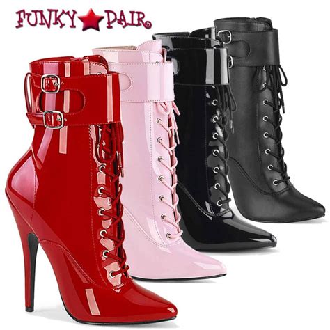 Devious Domina 1023 Ankle Boots With Ankle Cuffs