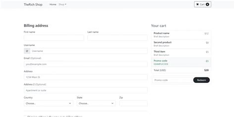 Reactjs Bootstrap 5 Ecommerce Testing Project Part 3 Checkout Page