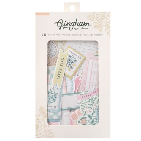 Crate Paper Gingham Garden Paperie Pack Papiria