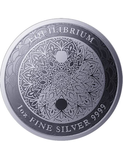 EQUILIBRIUM 1 Oz Moneta Argento 5 Tokelau 2023