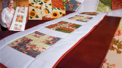 Como hacer un Camino de mesa con retazos de tela patchwork fácil para