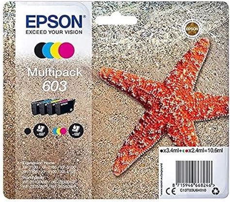 Epson Multipack 4 Colores 603 Tinta Original Cartuchos Para