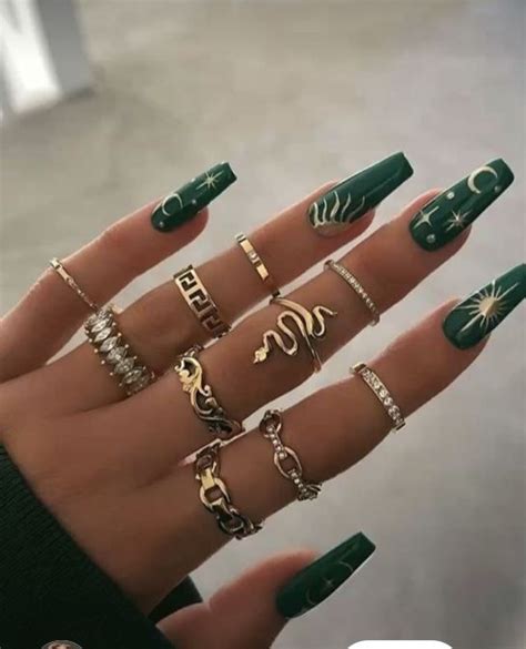 Slytherin Nails Artofit