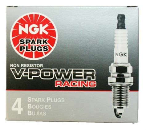 4 NGK V Power Heat Range 8 Racing Spark Plugs Genuine NGK 4554 EBay