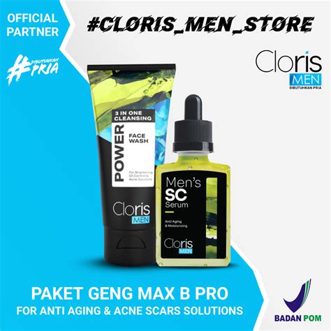 Jual Clorismen Cloris Men Soap Paket Lengkap Acne Series Brightening