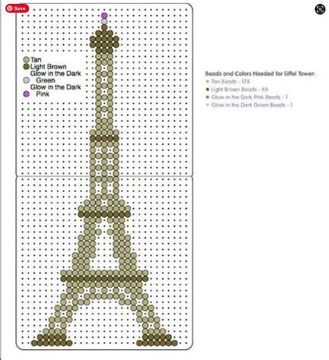 Perler Eiffel Tower Artofit