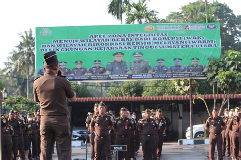 Asintel Kejati Sumut Pimpin Apel Pagi Membangun Integritas Dan